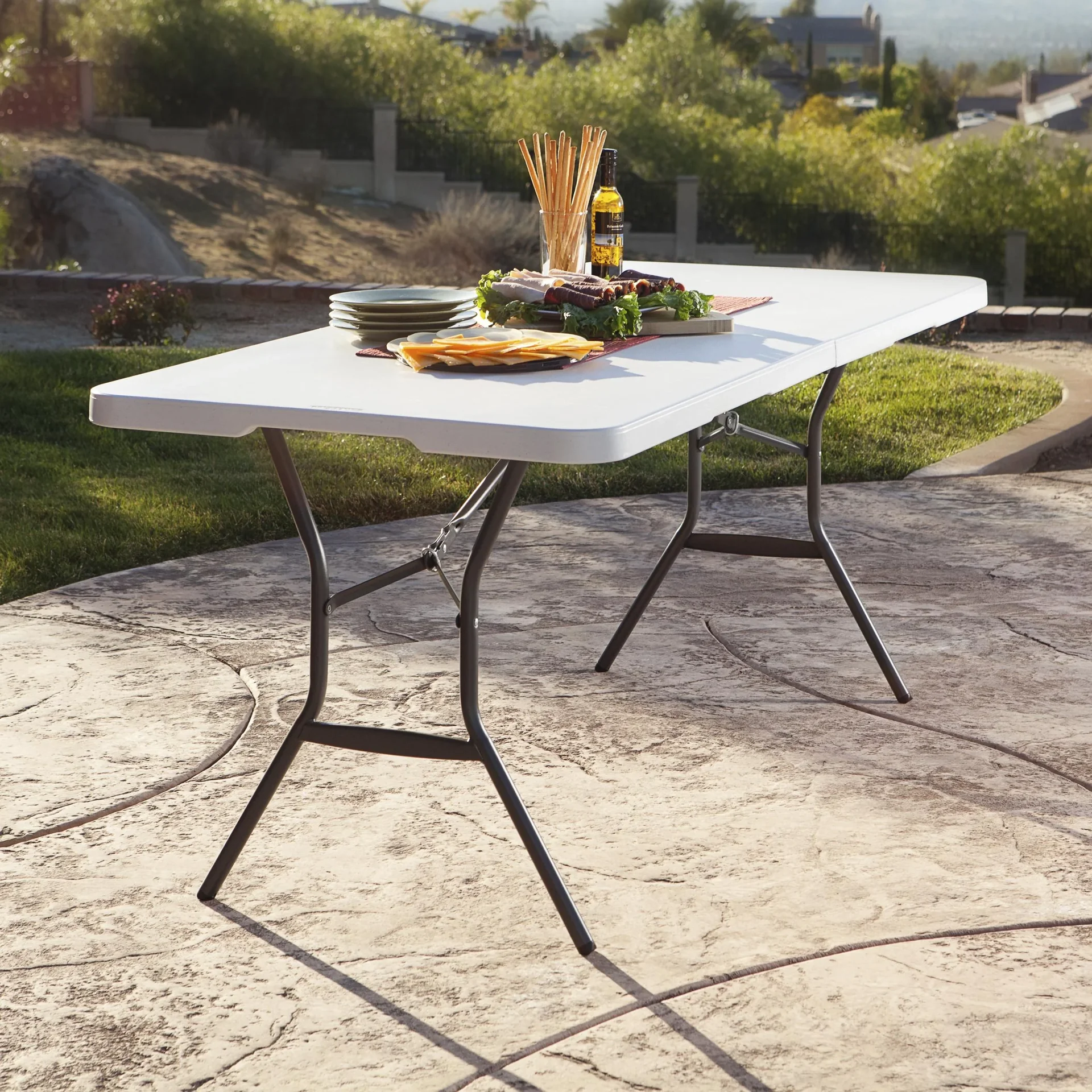 Kunststoff Klapptisch 183 x 76 cm - 4