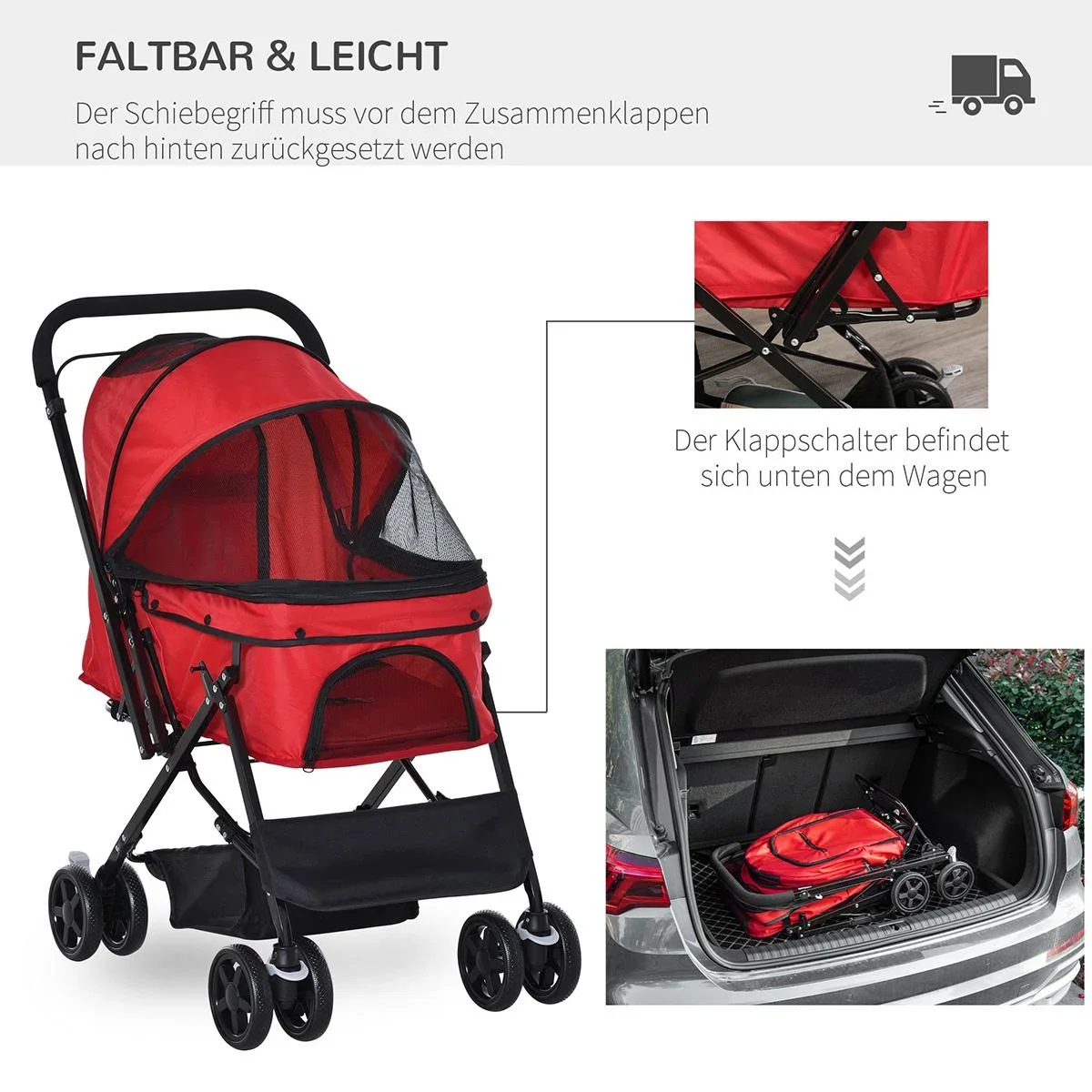 Hundebuggy Hundewagen Buggy für kl - 1