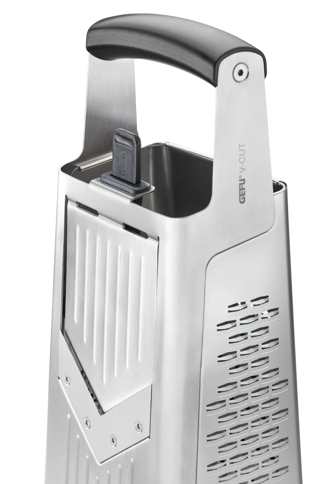 Vierkantreibe V-CUT mit 3-fach verstellbarem Hobel, Edelstahl - 2
