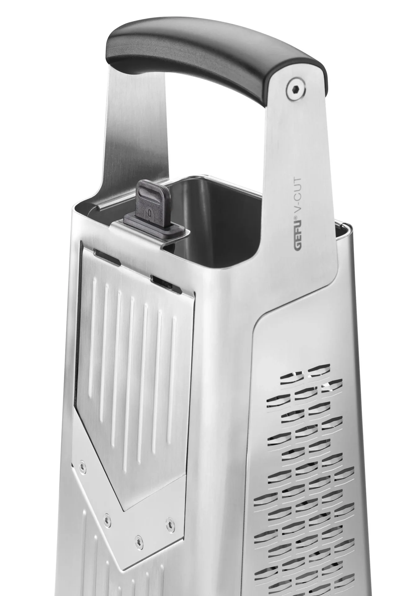 Vierkantreibe V-CUT mit 3-fach verstellbarem Hobel, Edelstahl - 3