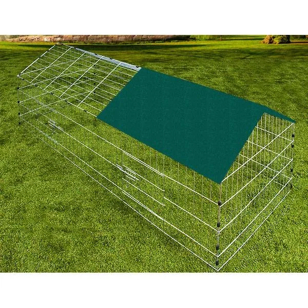 Kaninchenstall / Laufstall / Nagerstall - 180x75x75cm - inkl. Sonnenschirm - Grün - 1