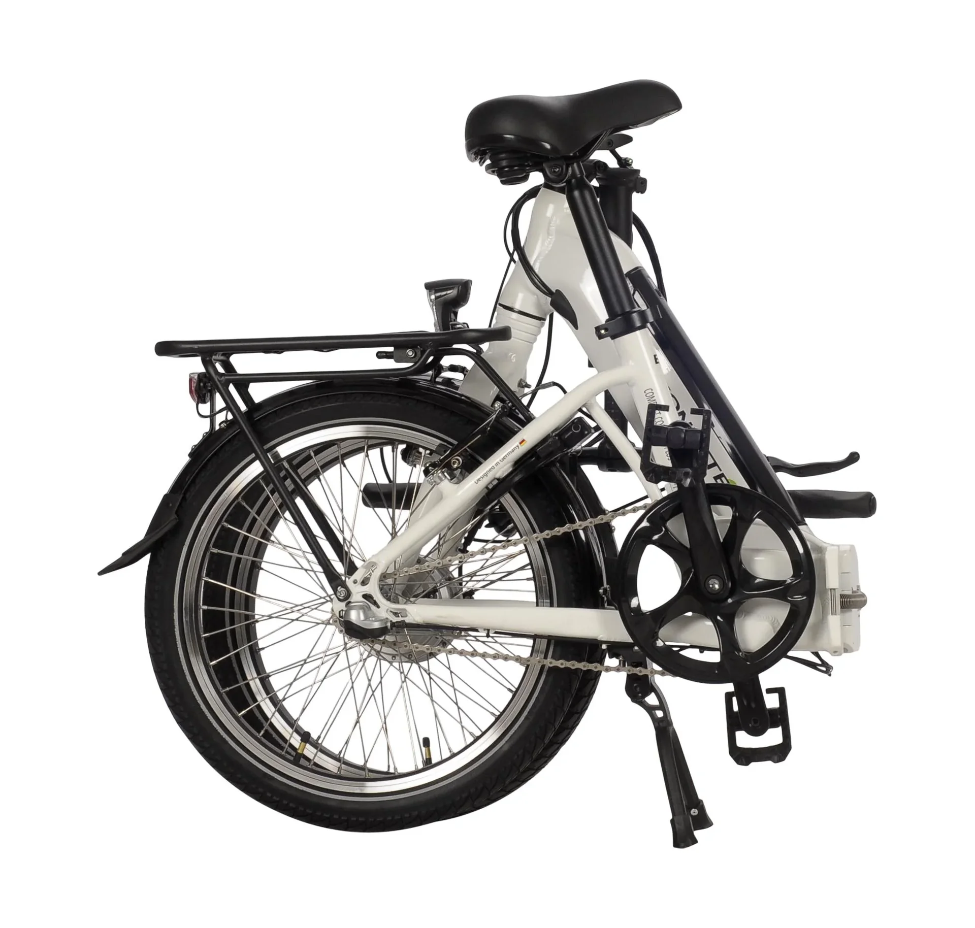 Unisex E-Faltrad, 20 Zoll, Rahmenhöhe 33 cm,3 Gang Nabenschaltung, weiß, Sylt - 0