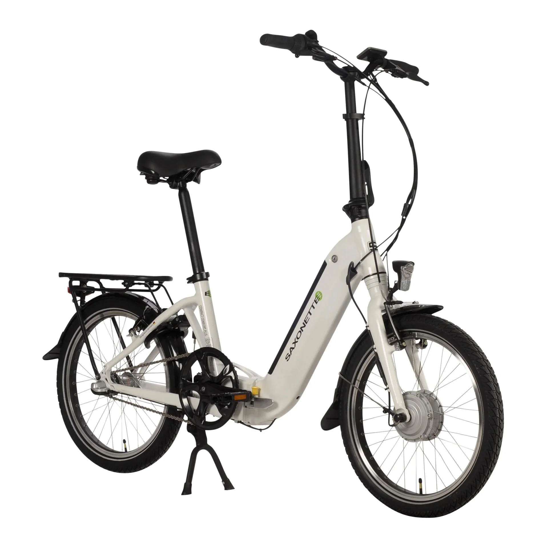 Unisex E-Faltrad, 20 Zoll, Rahmenhöhe 33 cm,3 Gang Nabenschaltung, weiß, Sylt - 1