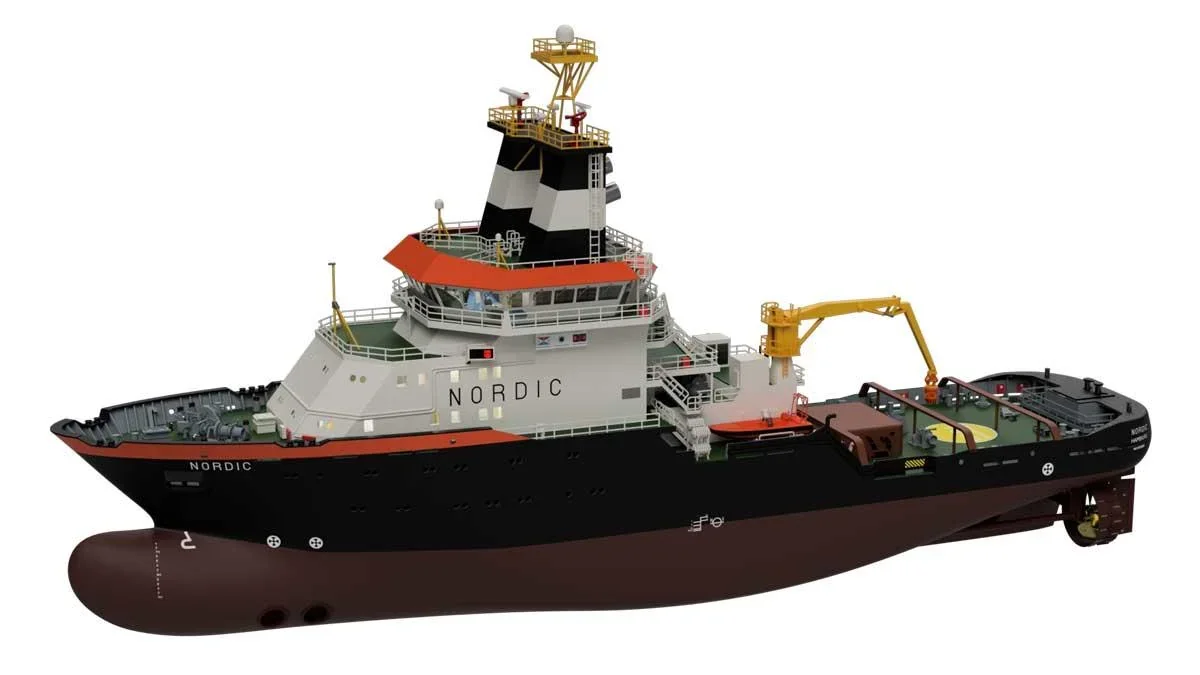 Holzbausatz Rettungsschlepper Nordic im Maßstab 1:72 - 0