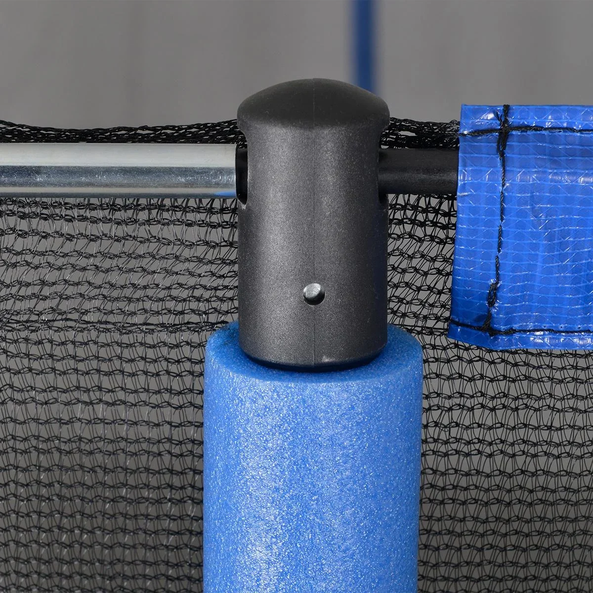 Trampolin mit Sicherheitsnetz blau, schwarz - 8