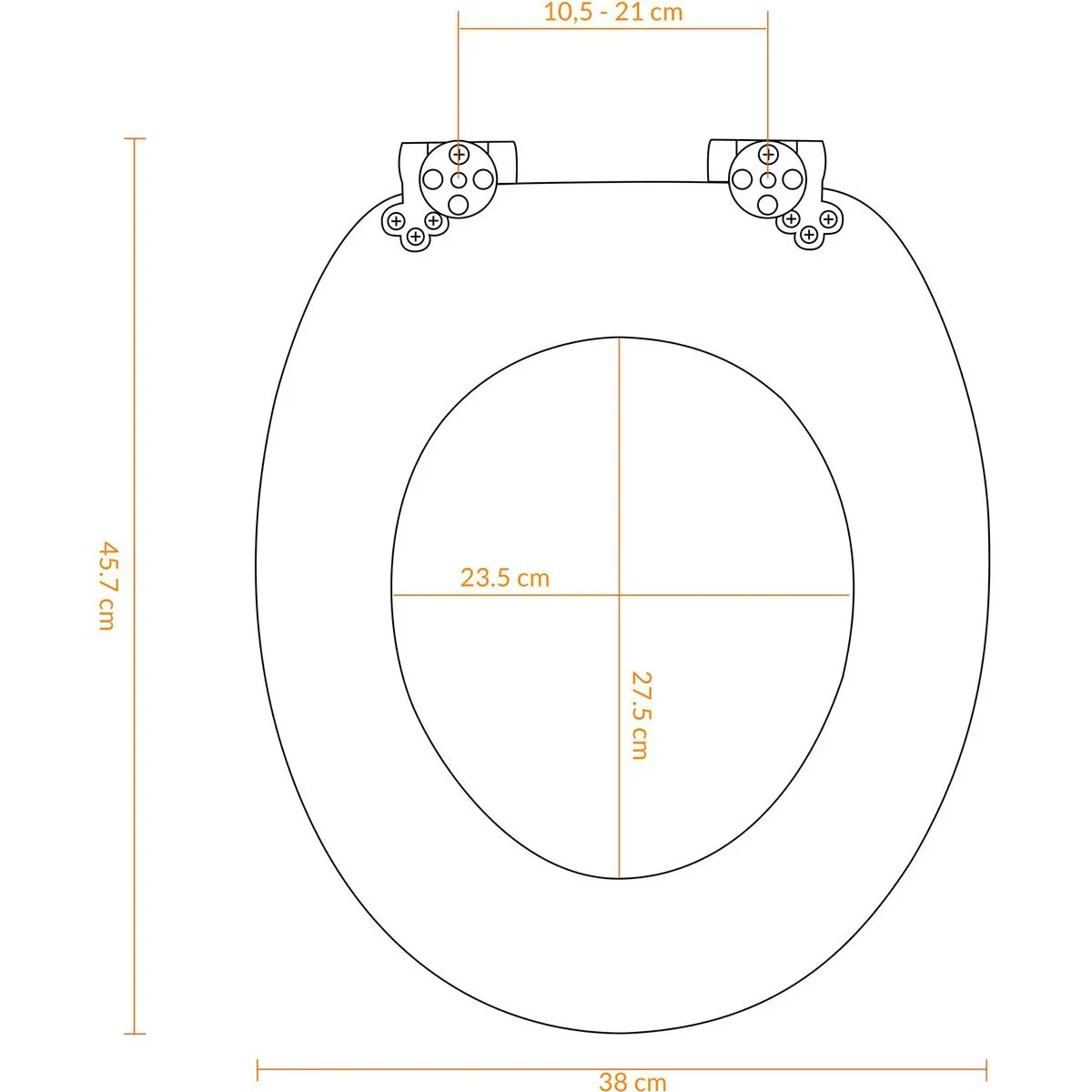 Toilettensitz/ WC-Sitz- Schwarz - mit Soft Close - 1