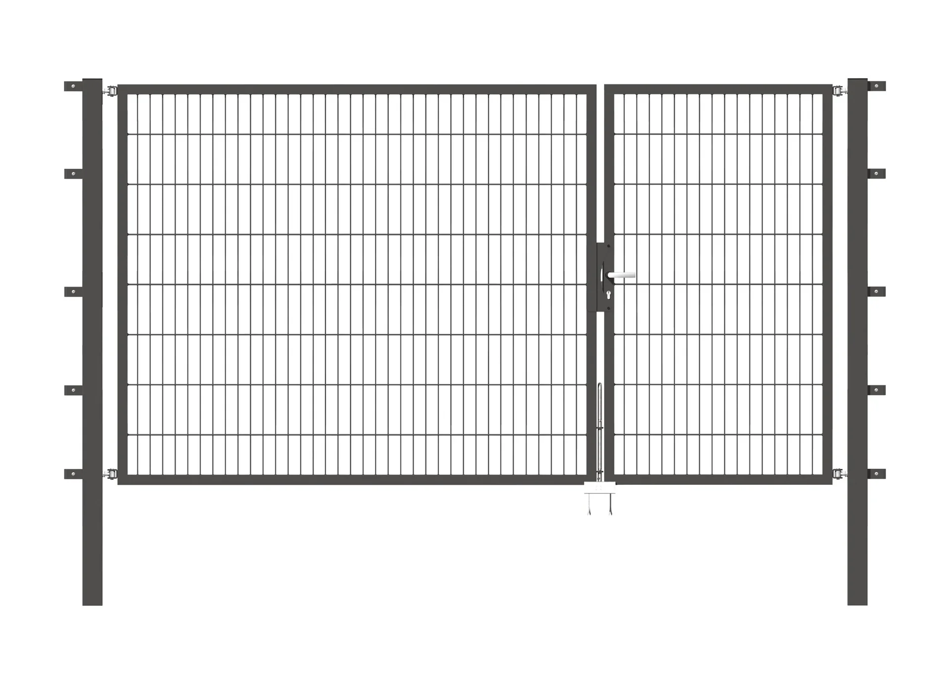 Doppeltor Flexo , anthrazit, Breite 100 + 200 cm, Höhe 160 cm - 0