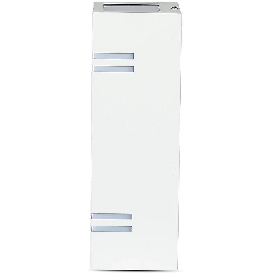 VT-7662 Wandleuchte für Außen Auf/Ab - GU10 - Edelstahl - Weiß - IP44 - 4