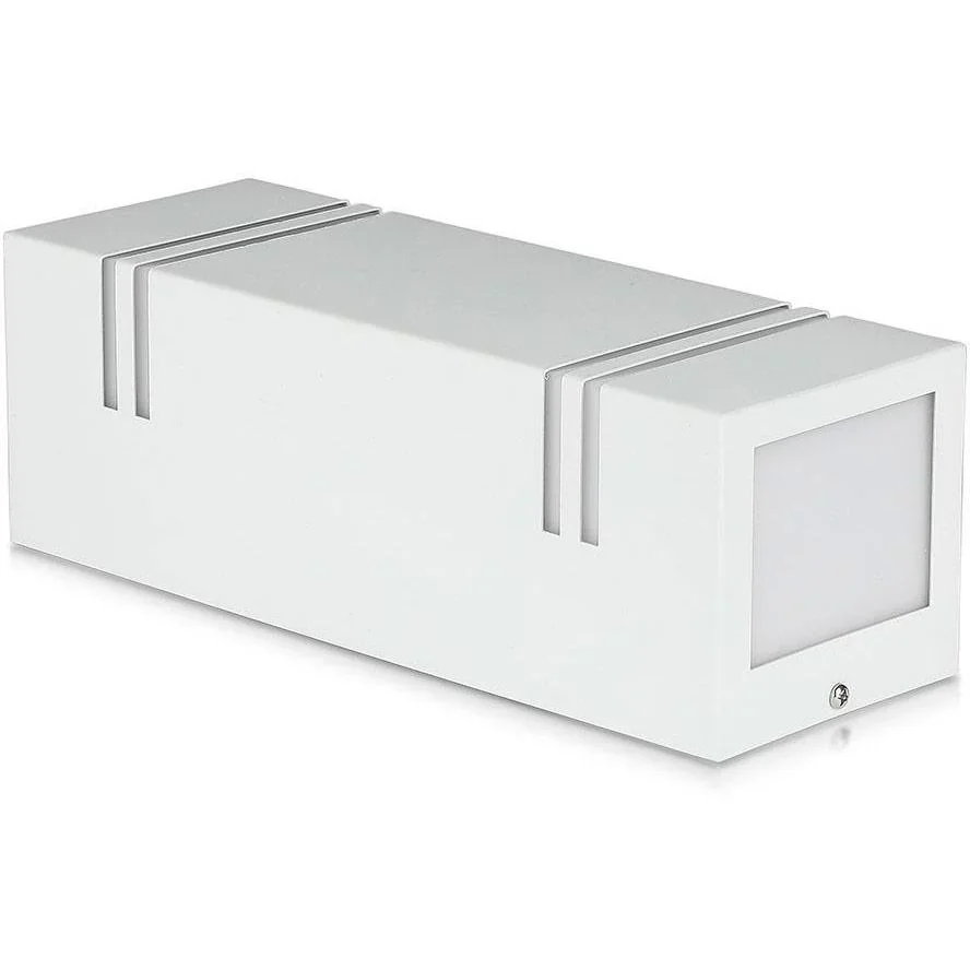VT-7662 Wandleuchte für Außen Auf/Ab - GU10 - Edelstahl - Weiß - IP44 - 5