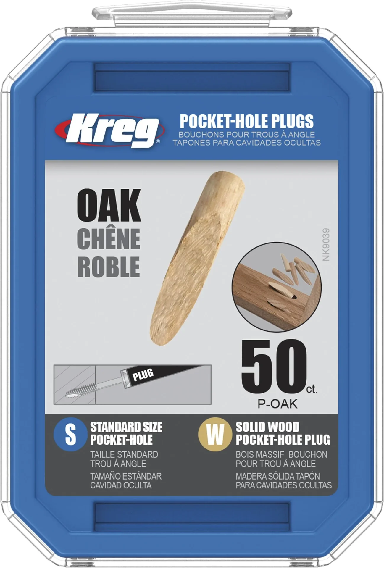 Dübel für Taschenlochbohrungen, Eiche - 0