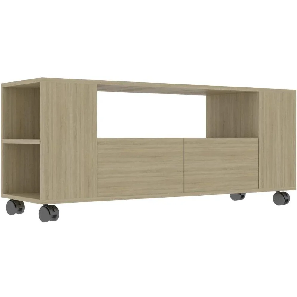 TV-Schrank 120x35x43 cm Spanplatte Eiche Sonoma - 0