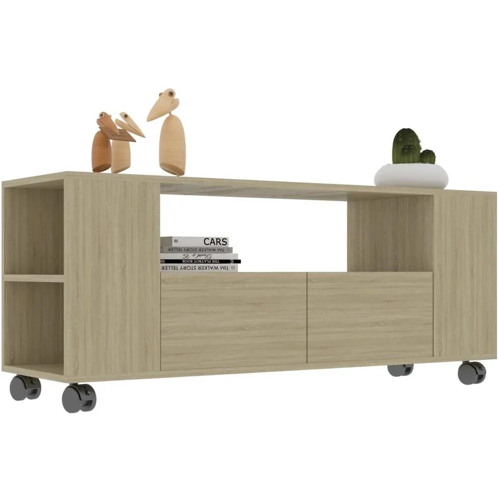 TV-Schrank 120x35x43 cm Spanplatte Eiche Sonoma - 1