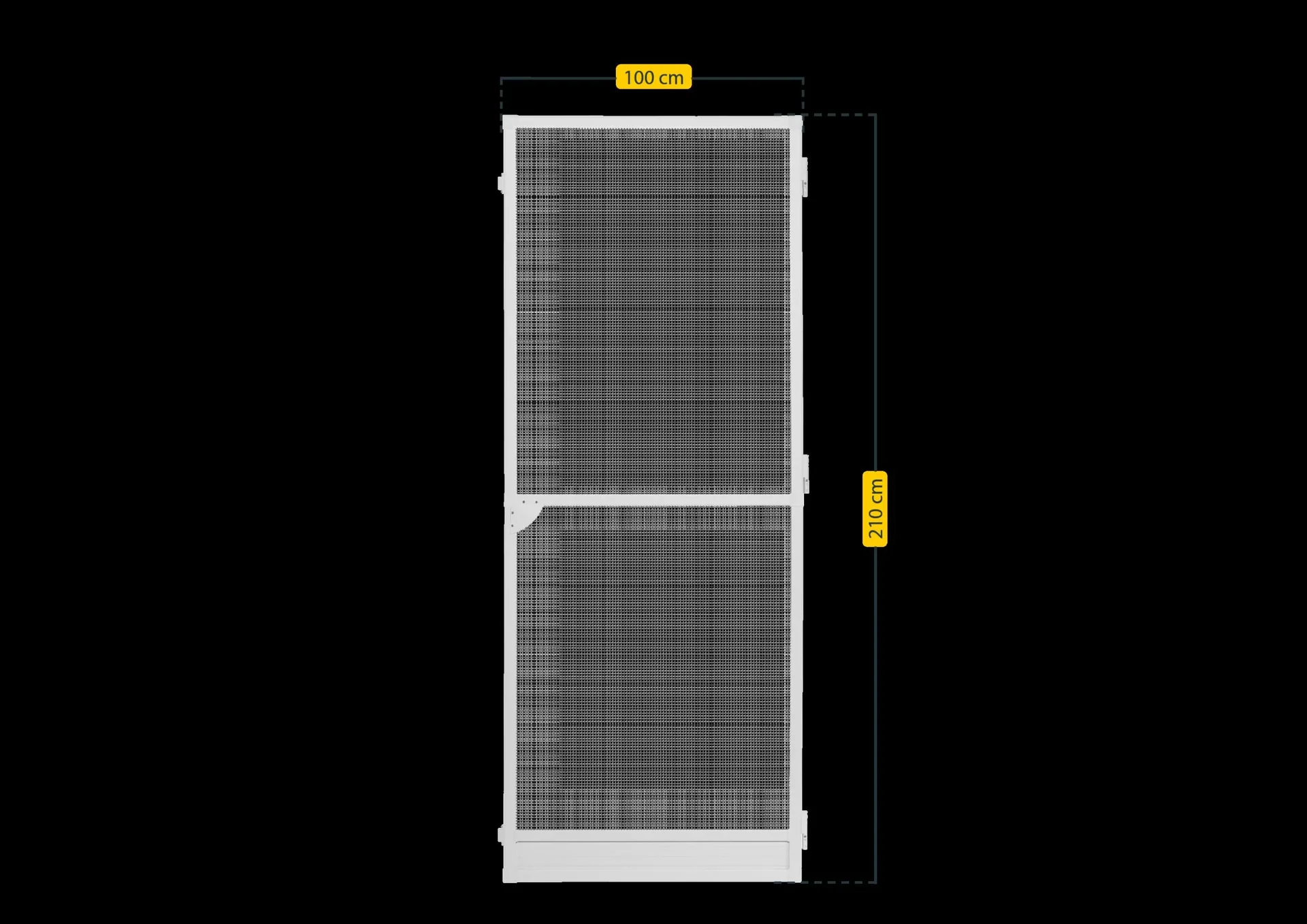 Insektenschutztür PLUS, Farbe weiß, 100 x 210 cm - 4