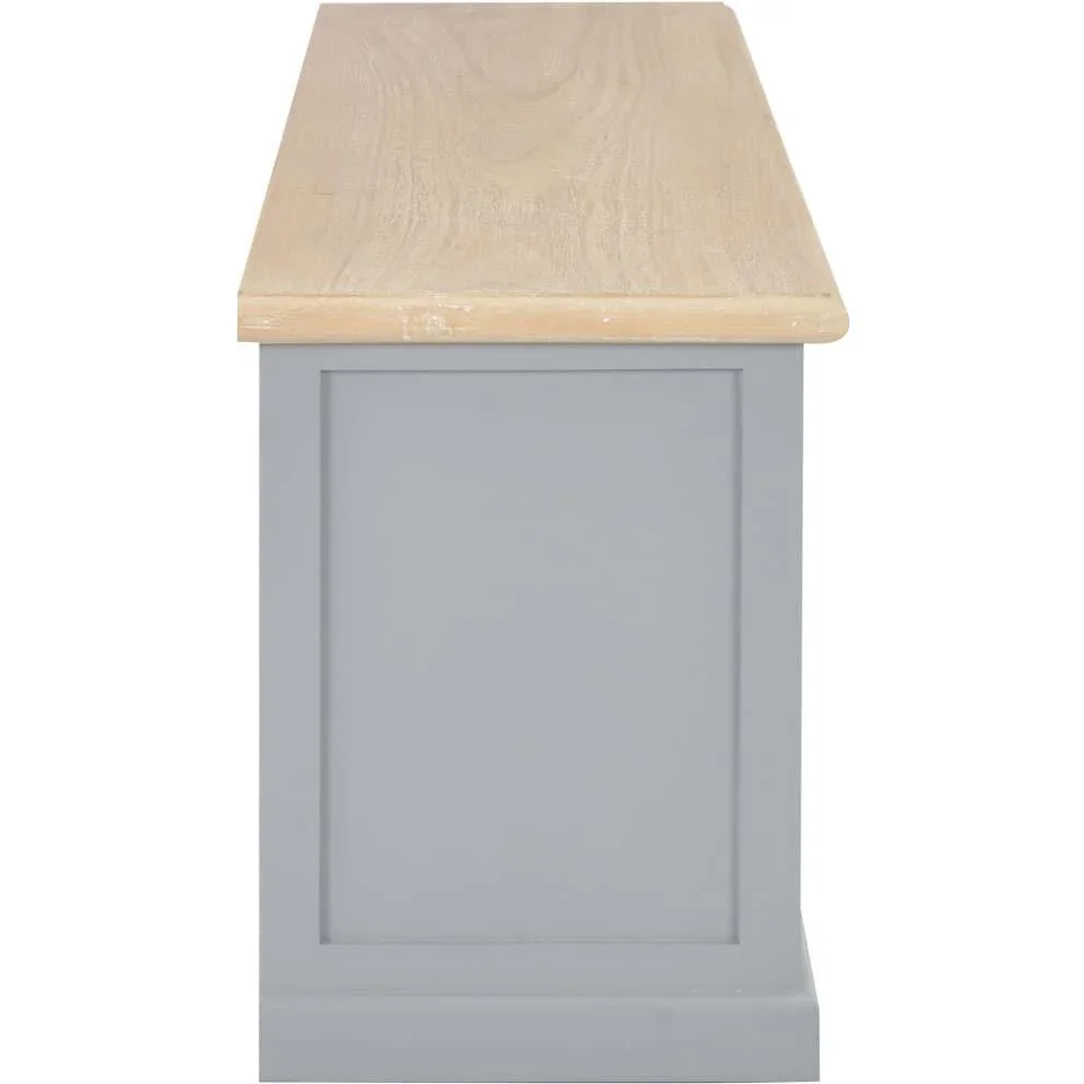 TV-Schrank 120x30x40 cm Holz grau - 3