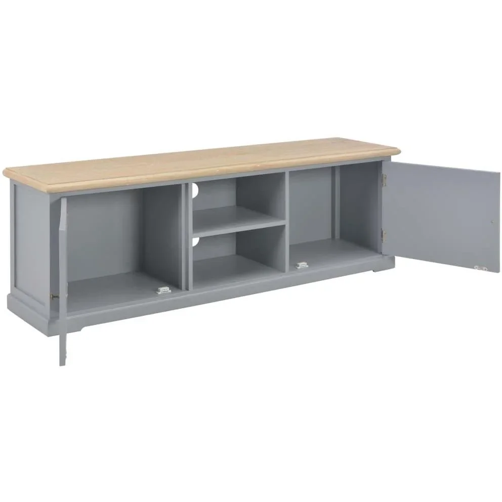 TV-Schrank 120x30x40 cm Holz grau - 4