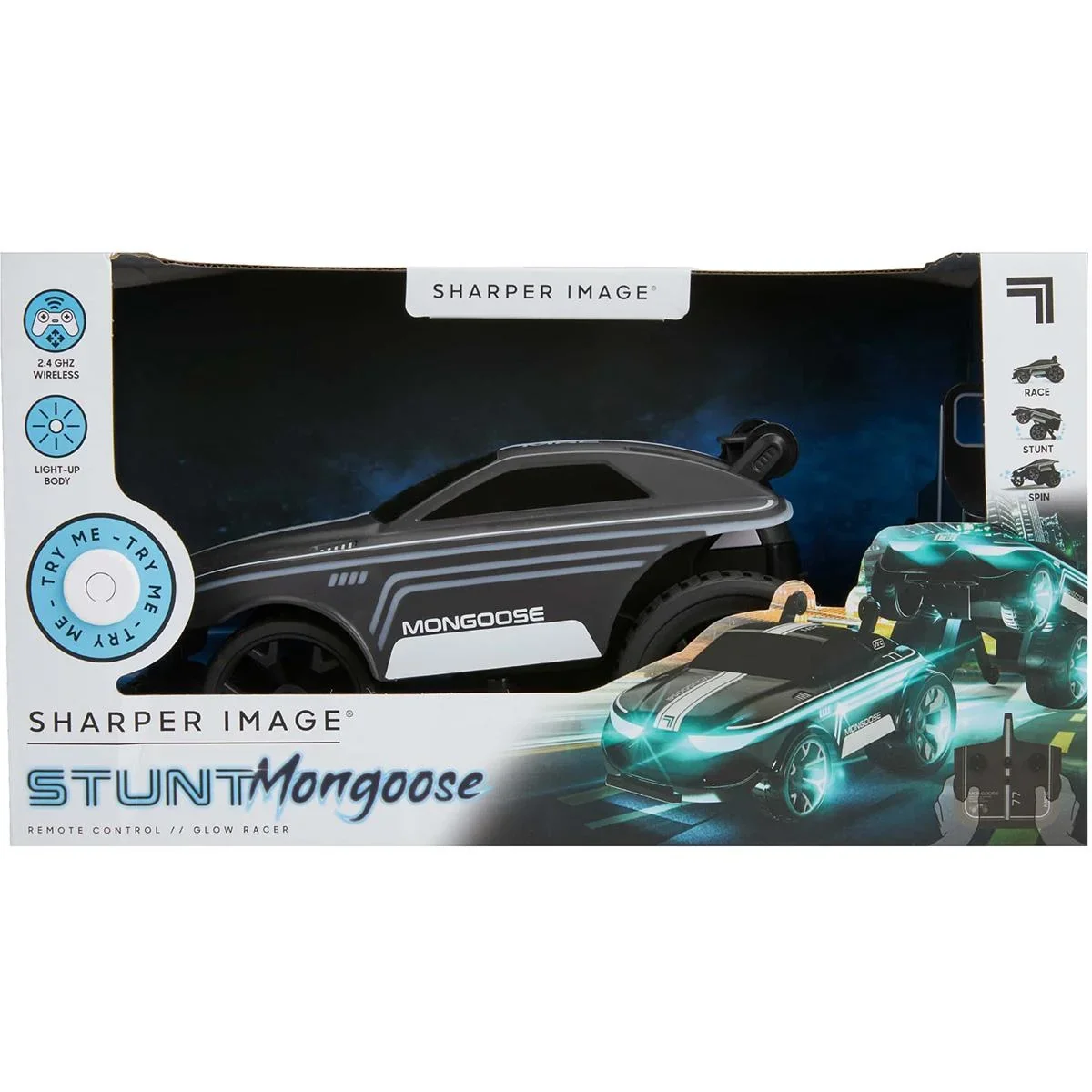 Sharper Image RC Mongoose Luftschiff Stunt Car - Mit LED - 1