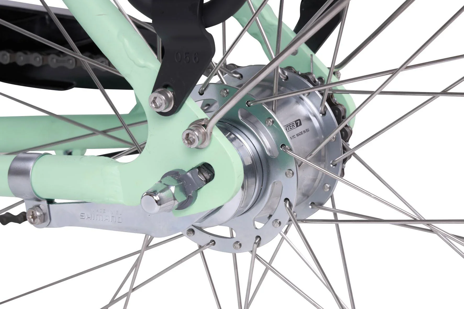 Unisex City E-Bike 28 Zoll, Rahmengröße 50 cm, 7-Gang Nabenschaltung, Metropolitan Joy 2.0 Pastellgrün, 8 Ah - 1