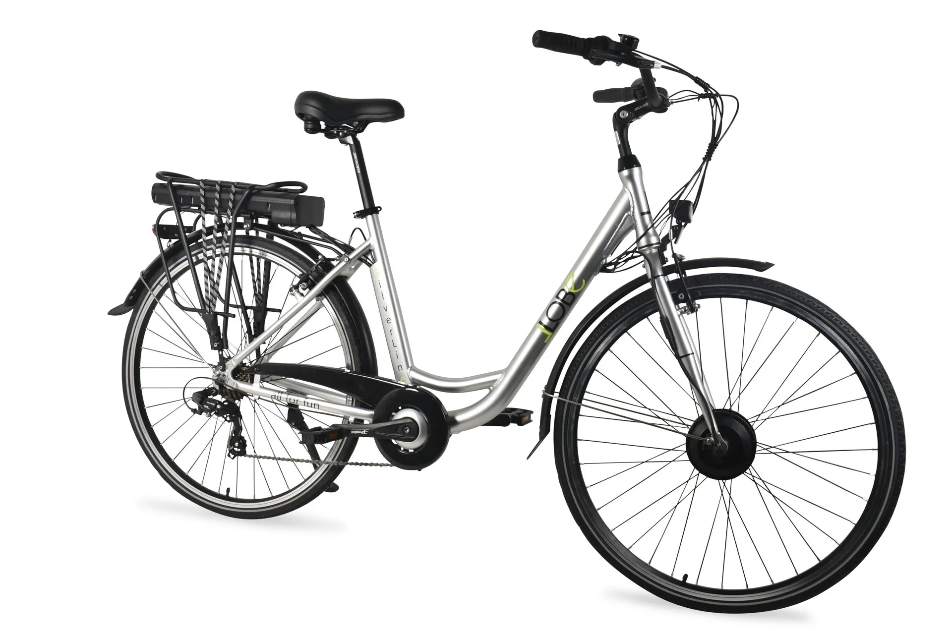 Unisex City-E-Bike, 28 Zoll, Rahmenhöhe 50 cm, 7 - Gang Nabenschaltung, silber, SilverLine, 10 Ah - 2