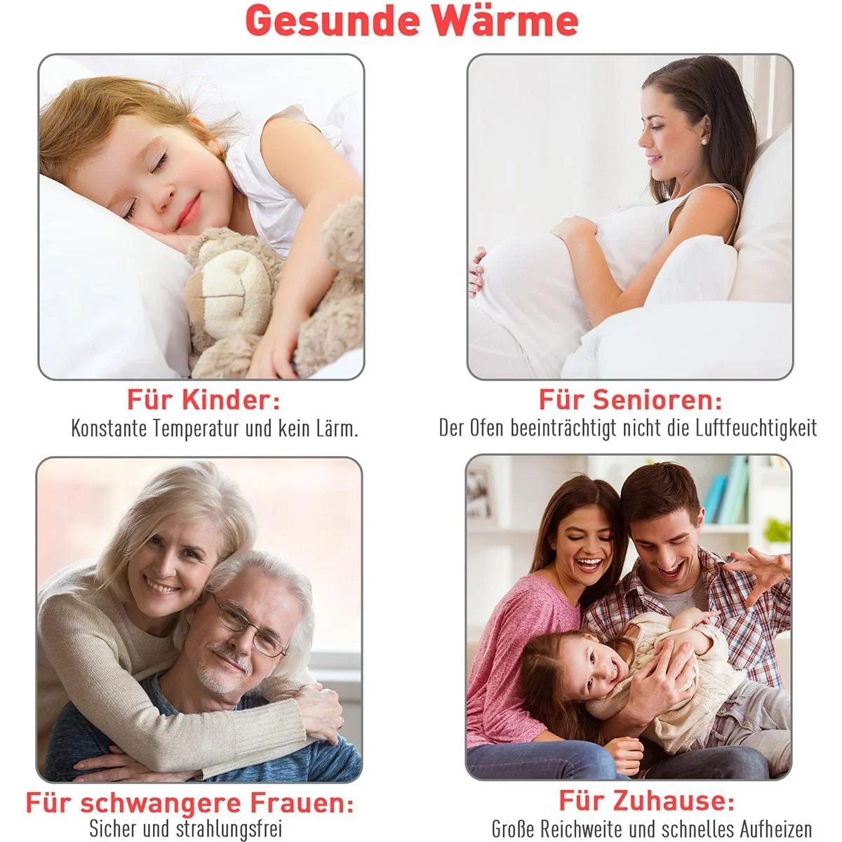 Elektrokamin Flammeneffekt und separat Heizfunktion - 4
