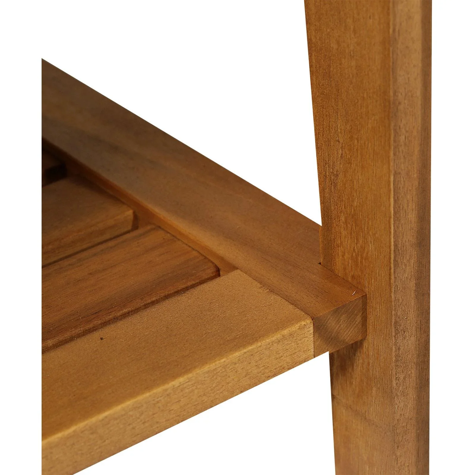 Duschhocker Badhocker Duschsitz Duschstuhl feuchtigkeitsbeständig Akazienholz Teak 53 x 35 x 43 cm - 3