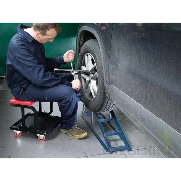 Werkstatthocker mit Werkzeugablage - 150kg - 38x36x36 cm - 0