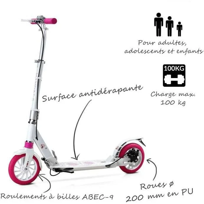 Scooter - Weiß/Rosa - Mandala - 0