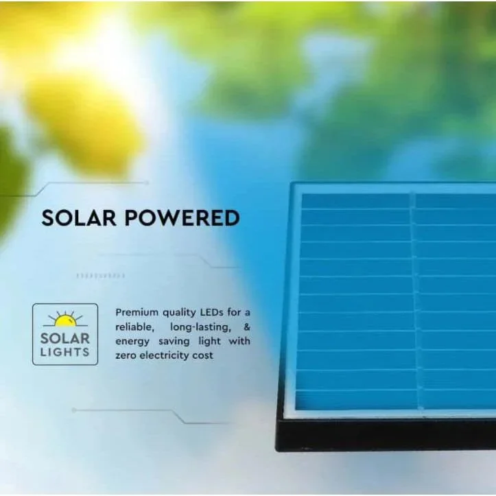 VT-952 Solarlampe mit Erdspieß - 3000K - IP65 - 3