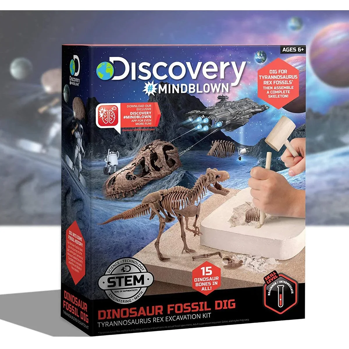 Discovery Mindblow - Dinosaurier graben " " 3D Puzzle - Grabungsset - Archäologie - 0