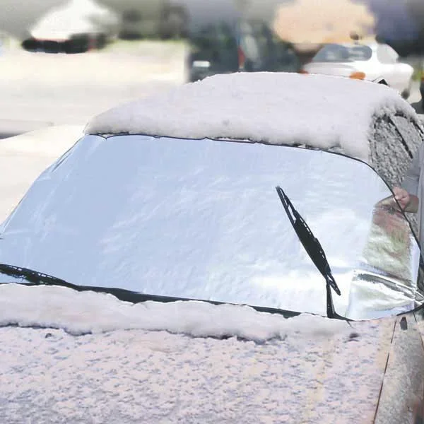 Pkw Alu Scheibenschutz für Windschutzscheiben, schützt vor Kälte/ Hitze - 0