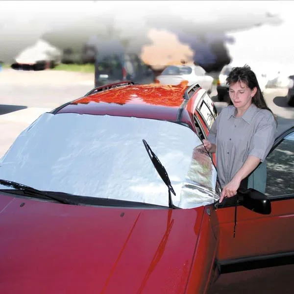 Pkw Alu Scheibenschutz für Windschutzscheiben, schützt vor Kälte/ Hitze - 1