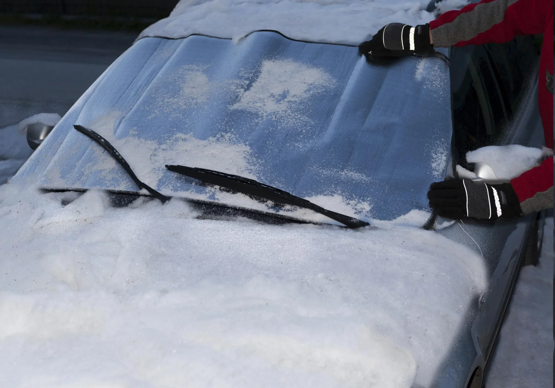 Pkw Alu Scheibenschutz für Windschutzscheiben, schützt vor Kälte/ Hitze - 4