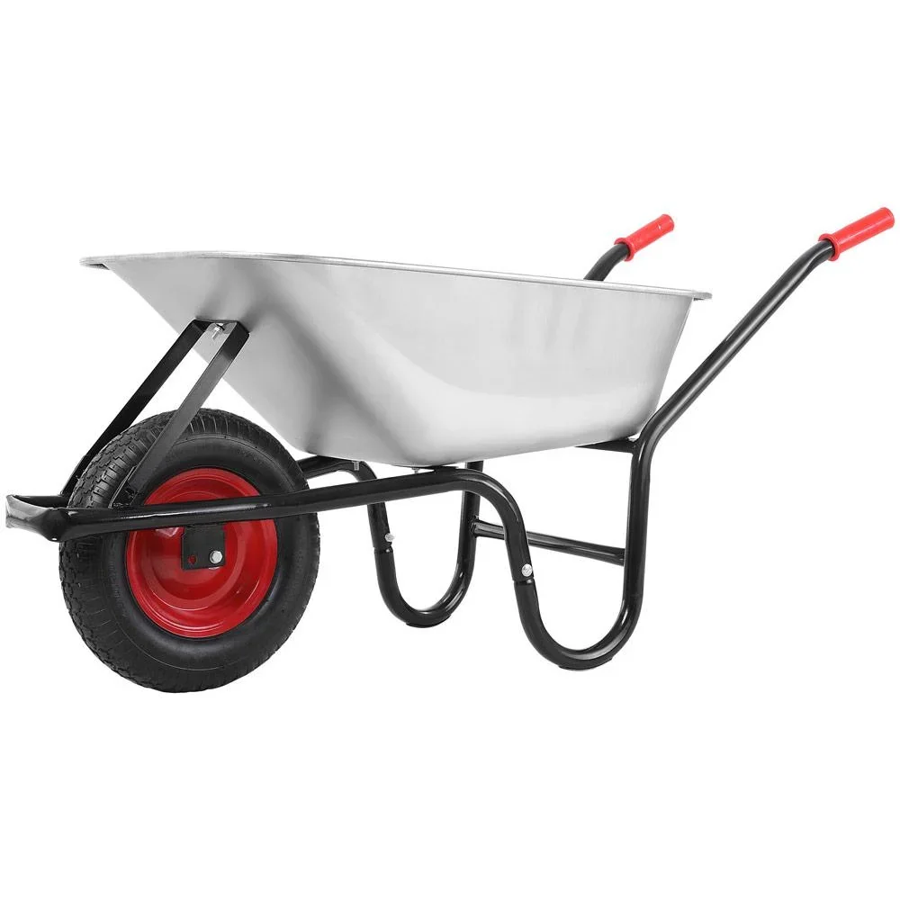 Schubkarre 100l - 250kg - Tragfähigkeit mit Lufträdern 40cm - 0
