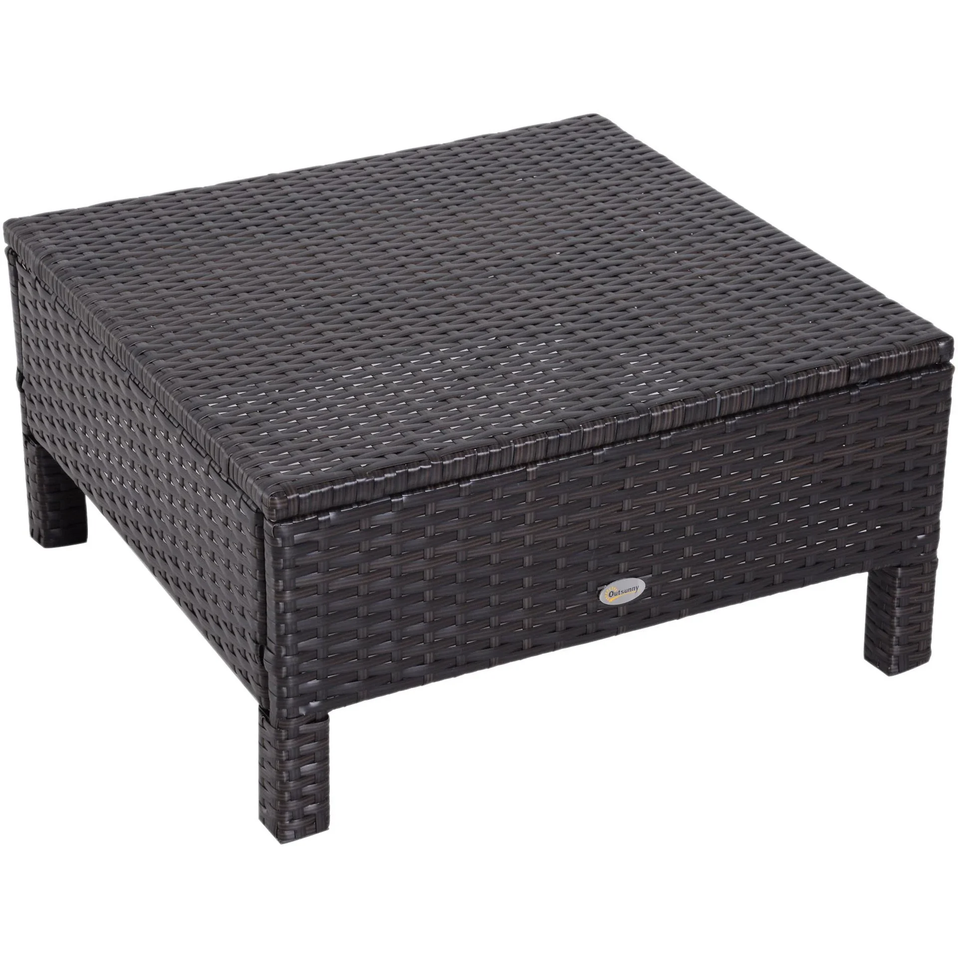 3-tlg, Gartenmöbel Gartensofa Lounge Gartenset Sitzgruppe Rattenmöbel Braun Polyrattan + Metall - 0