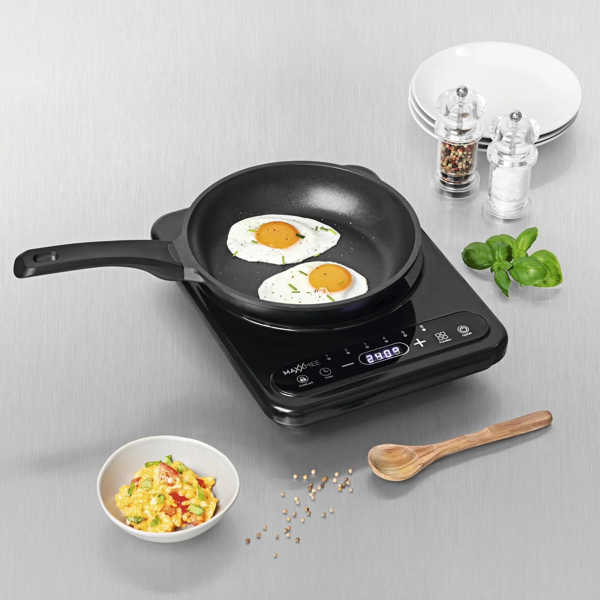 Induktionskochfeld mit LED-Display "Single" - 0