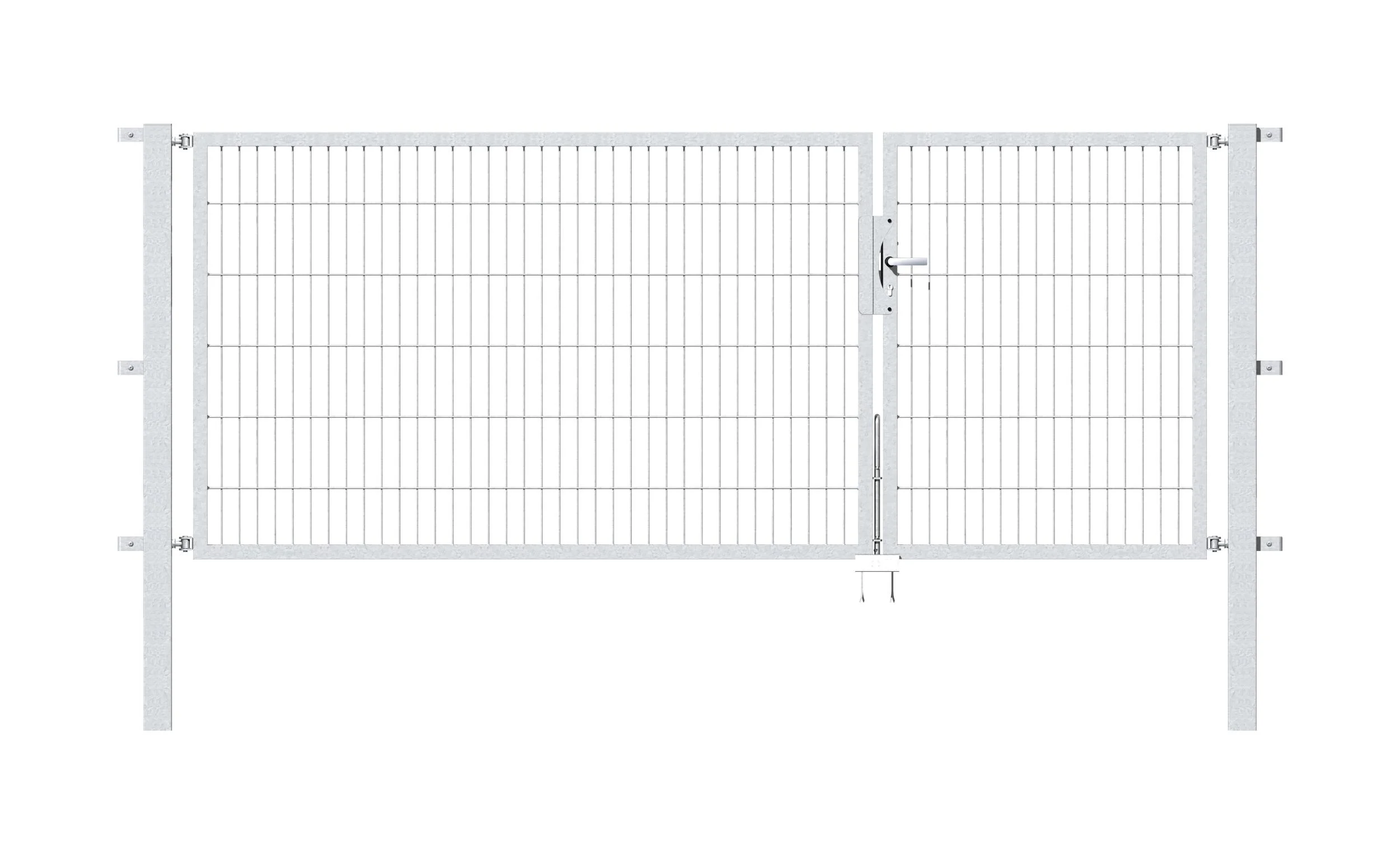 Doppeltor-Set Flexo inkl. Pfosten 1 + 2 x 1,2 m feuerverzinkt - 0