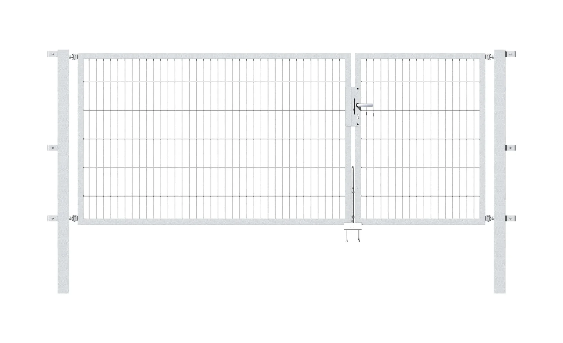 Doppeltor-Set Flexo inkl. Pfosten 1 + 2 x 1,2 m feuerverzinkt - 0
