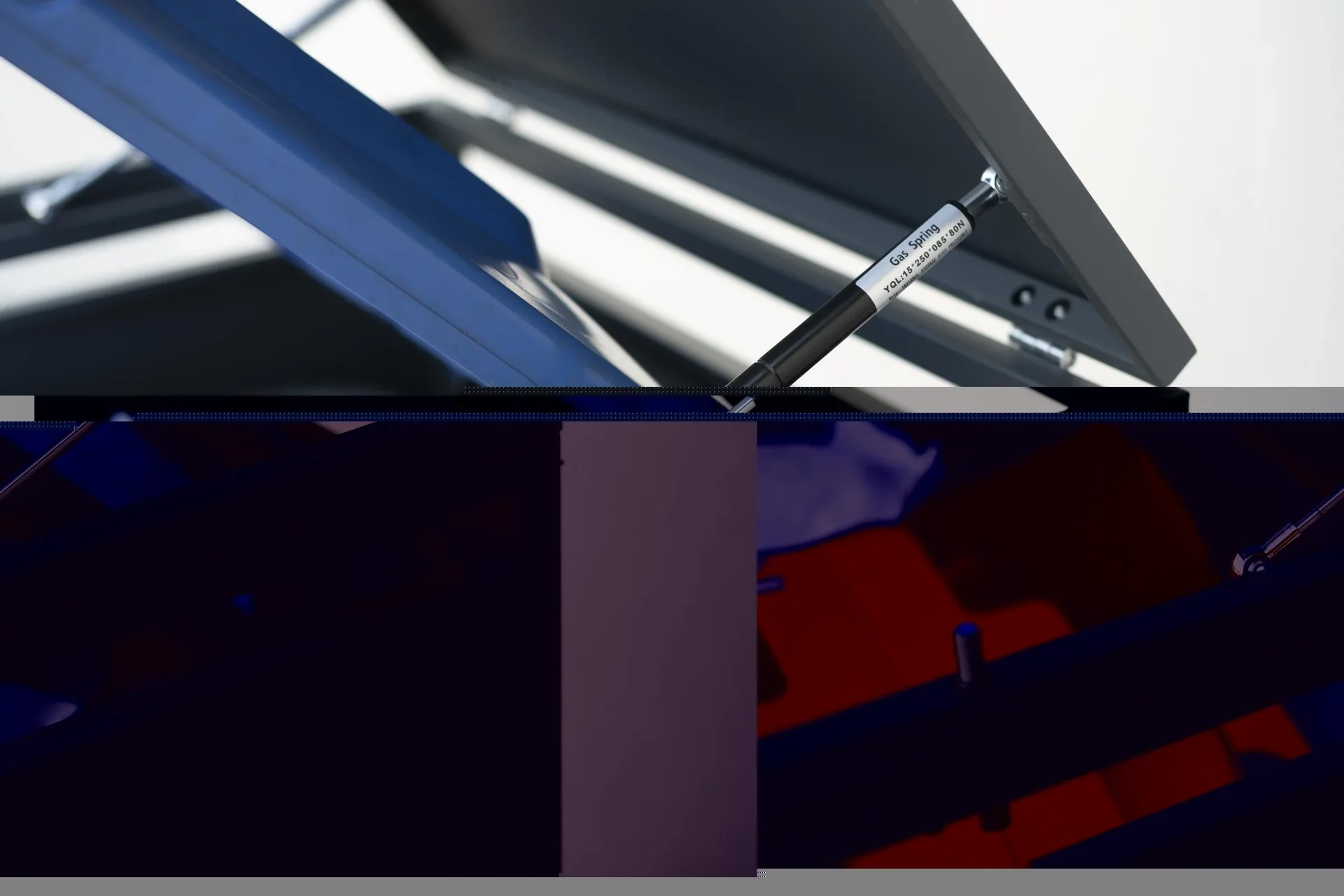 Mülltonnenbox 1-fach mit Deckel, Anthrazit - 6