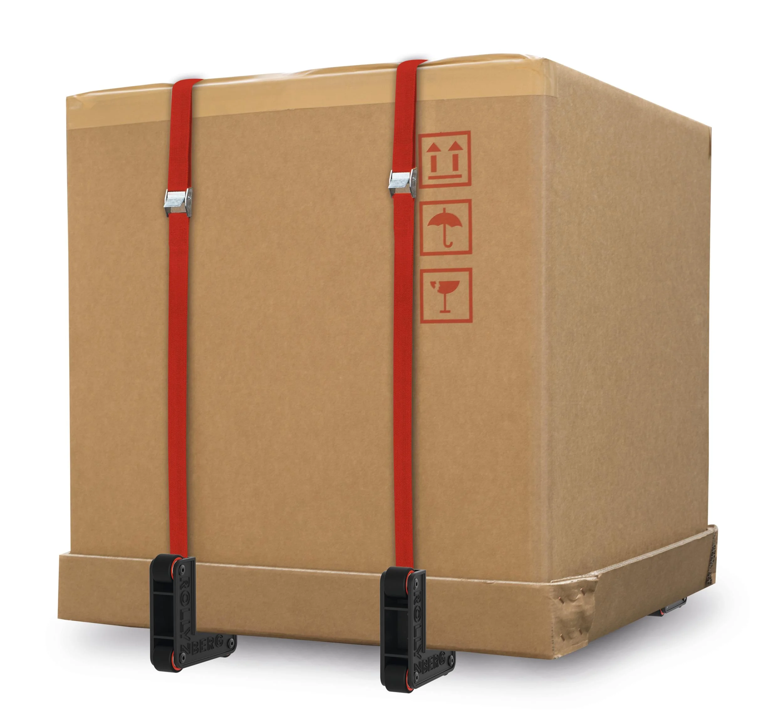 Transportrollen 2er Set rot - 2