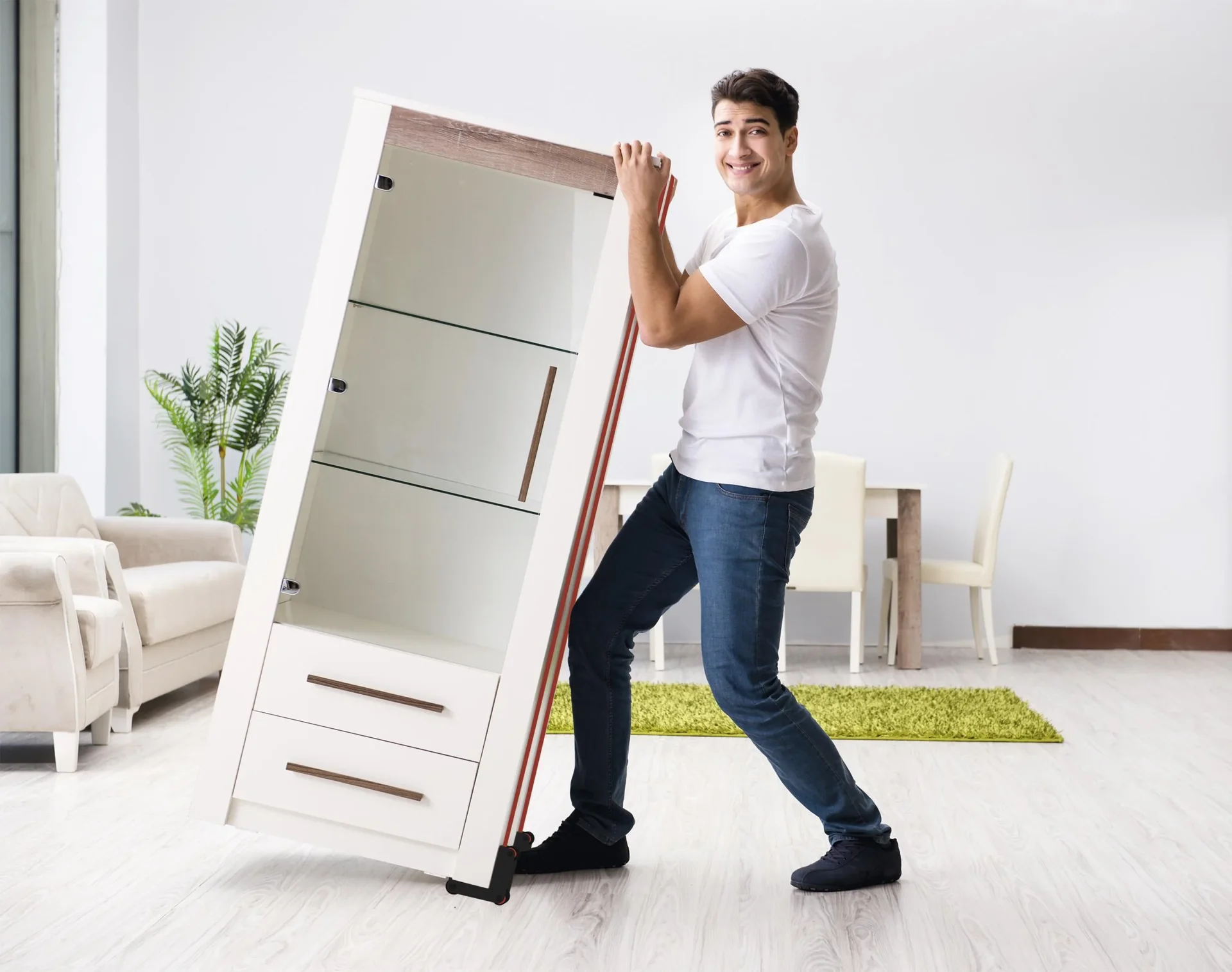 Transportrollen 2er Set rot - 10