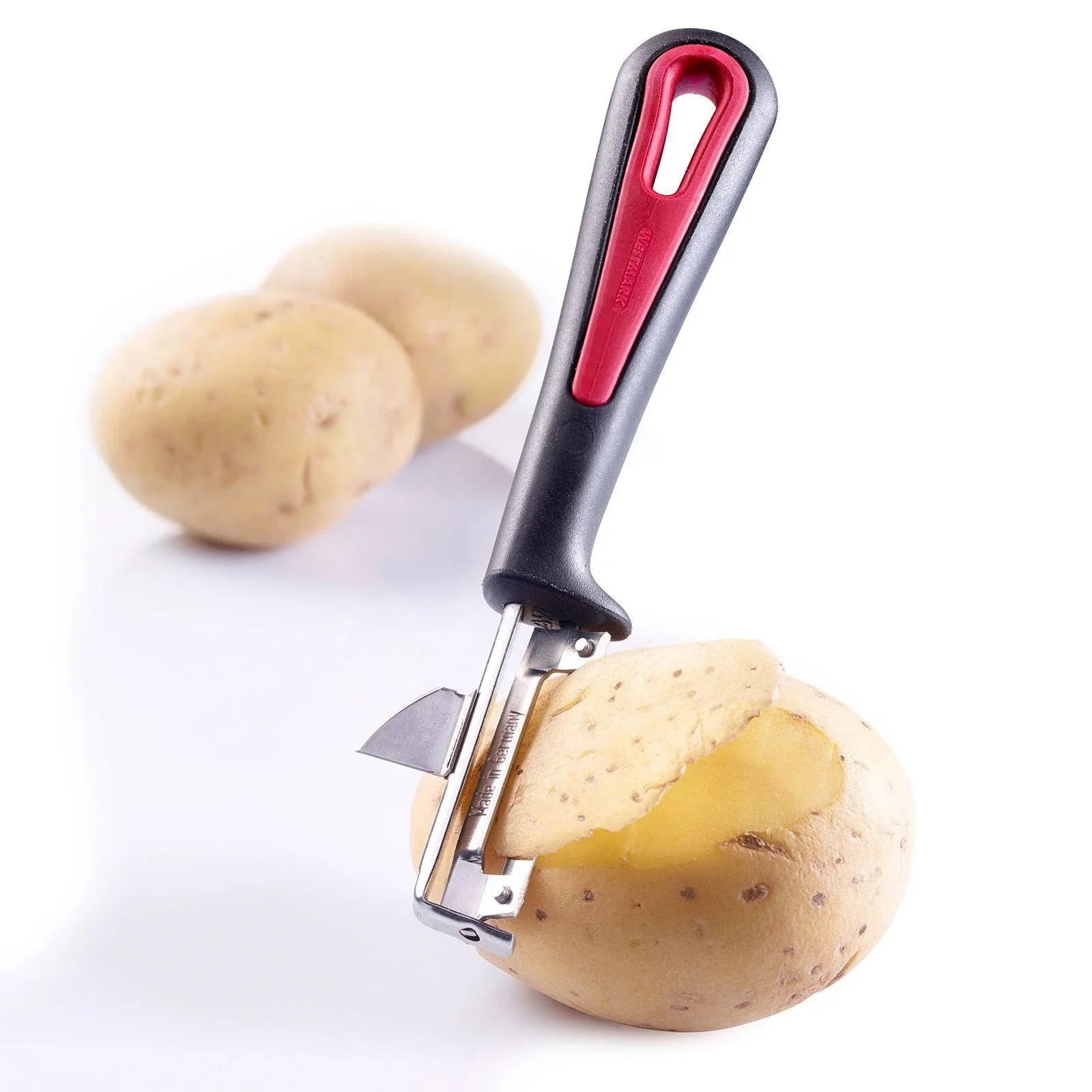Sparschäler mit Ausstecher „Gallant“, Linkshänder, Edelstahl - 4
