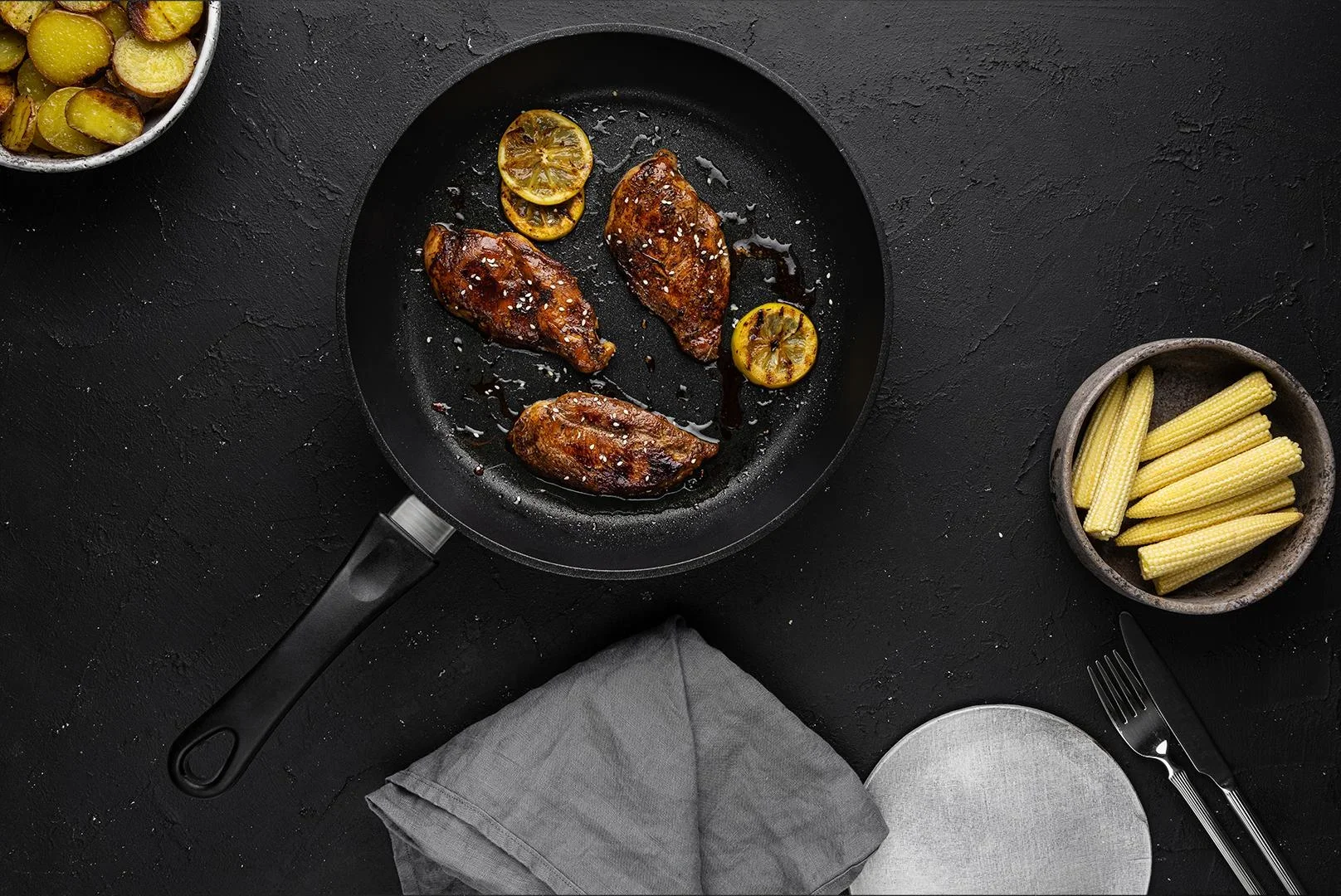 Pfanne, Induktion, 24 x 5 cm - 0