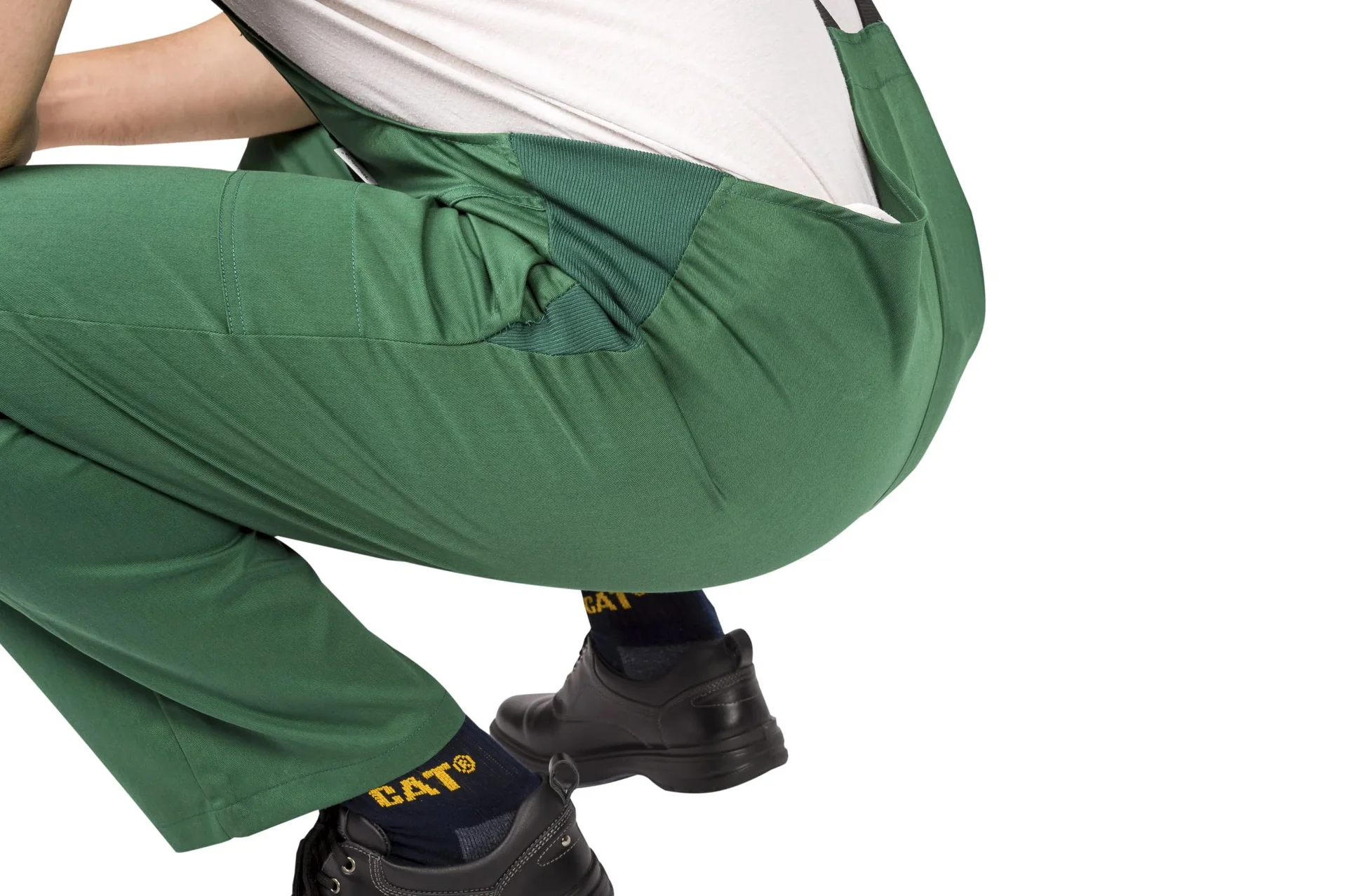 Latzhose mit seitlichen Dehnzonen, Farbe grün, Gr.46 - 5