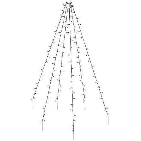 Fahnenmast SET of 2 - Beleuchtung - 400 LEDs - 8 Meter - Warmweißes Licht - wasserdicht - 0