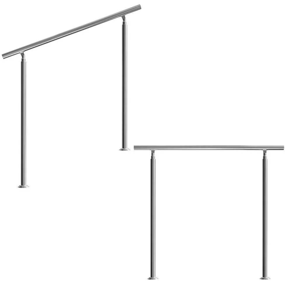 Geländer - Edelstahl - silber - 107,5 x 120 cm - 1