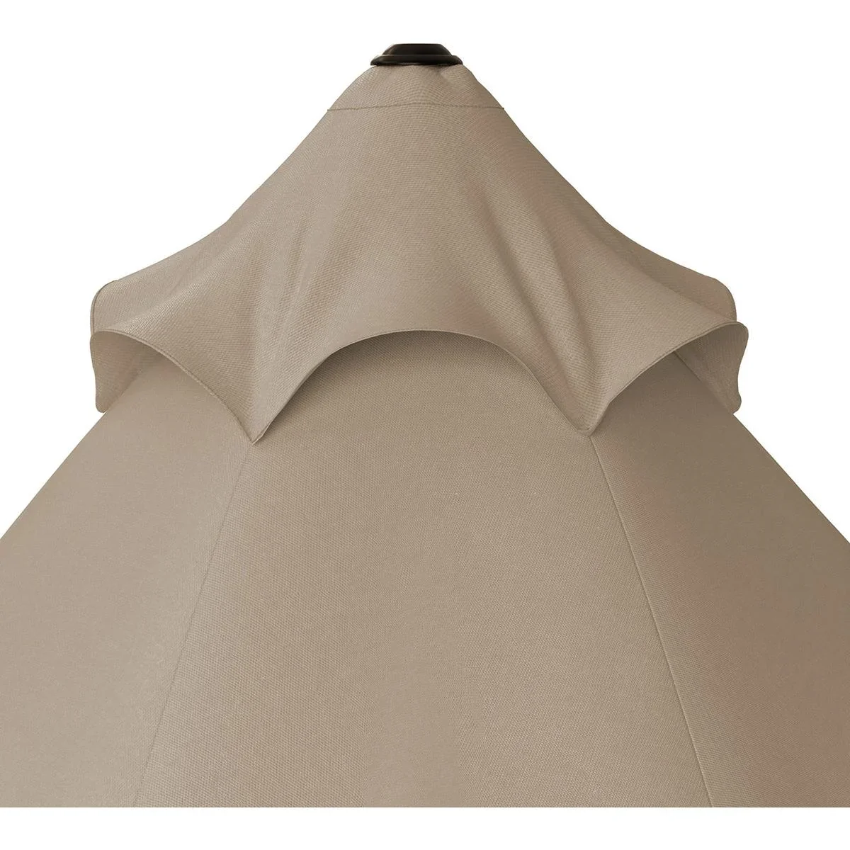 Aluminium XXL Sonnenschirm - taupe - Ø330cm - 266cm hoch - wasserabweisend - 1