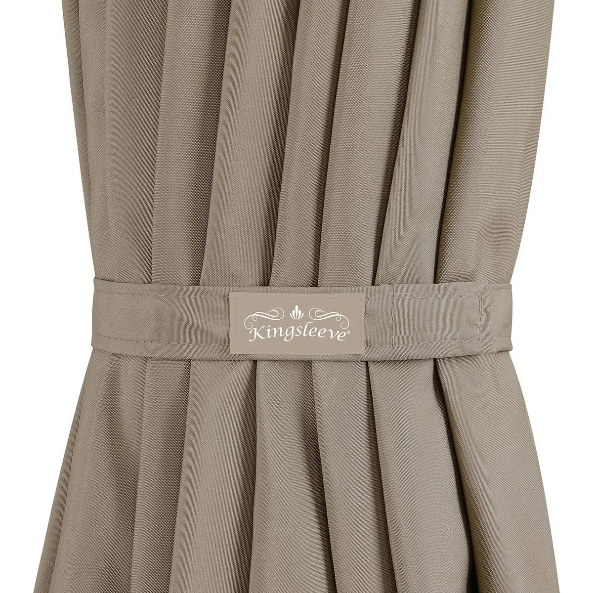 Aluminium XXL Sonnenschirm - taupe - Ø330cm - 266cm hoch - wasserabweisend - 2