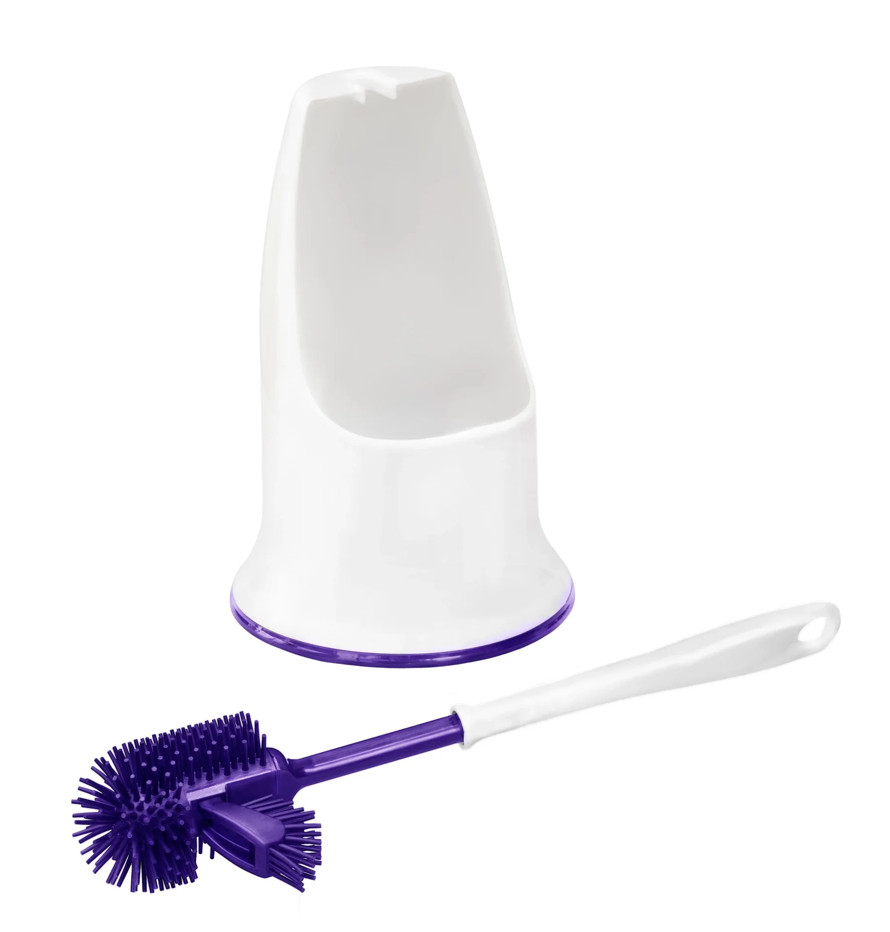 Silikon WC-Bürste, Lila - 0