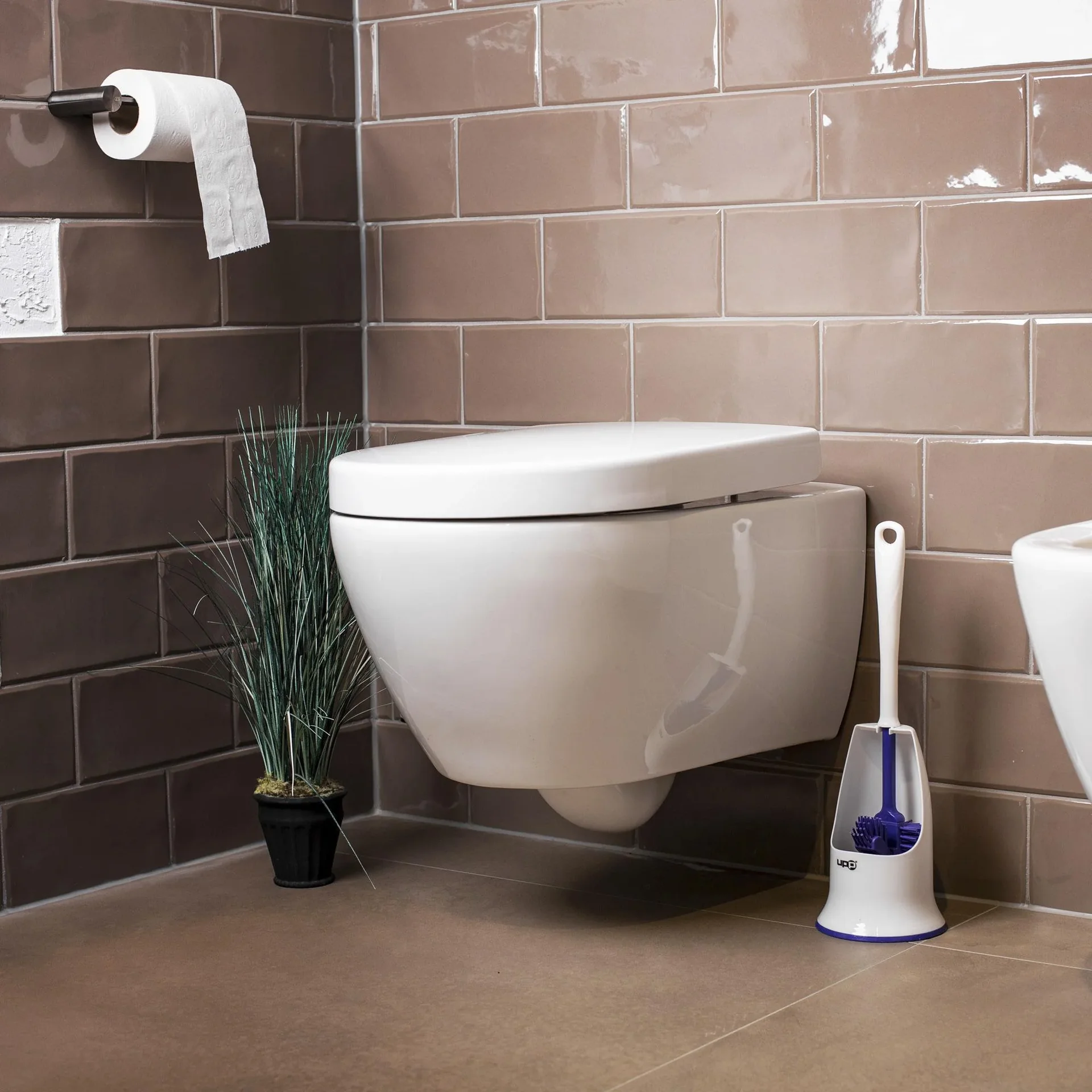 Silikon WC-Bürste, Lila - 6