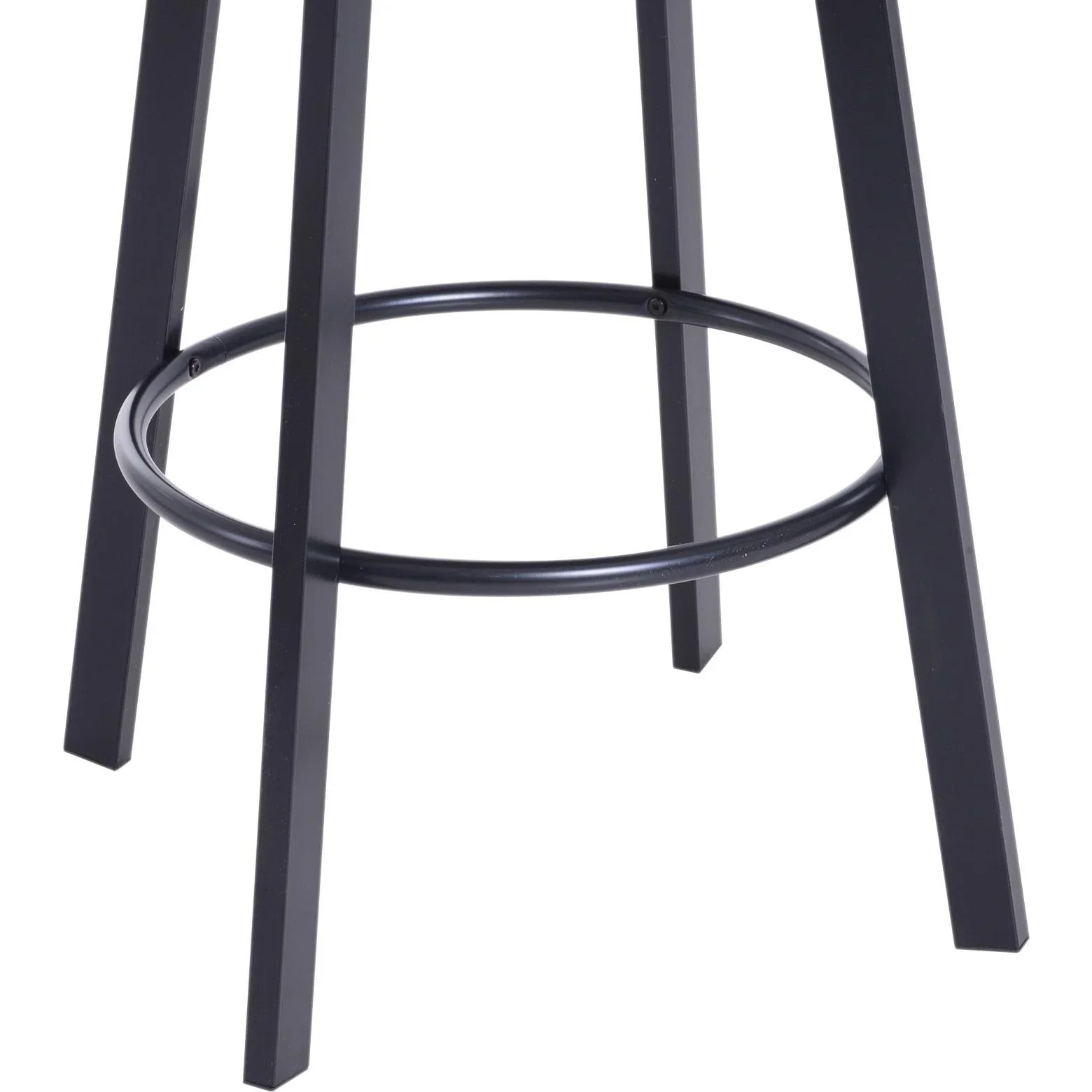 3-teilige Essgruppe Sitzgruppe Esstisch Holztisch dunkle Naturholzoptik mit 1 Tisch + 2 Hockern - 1