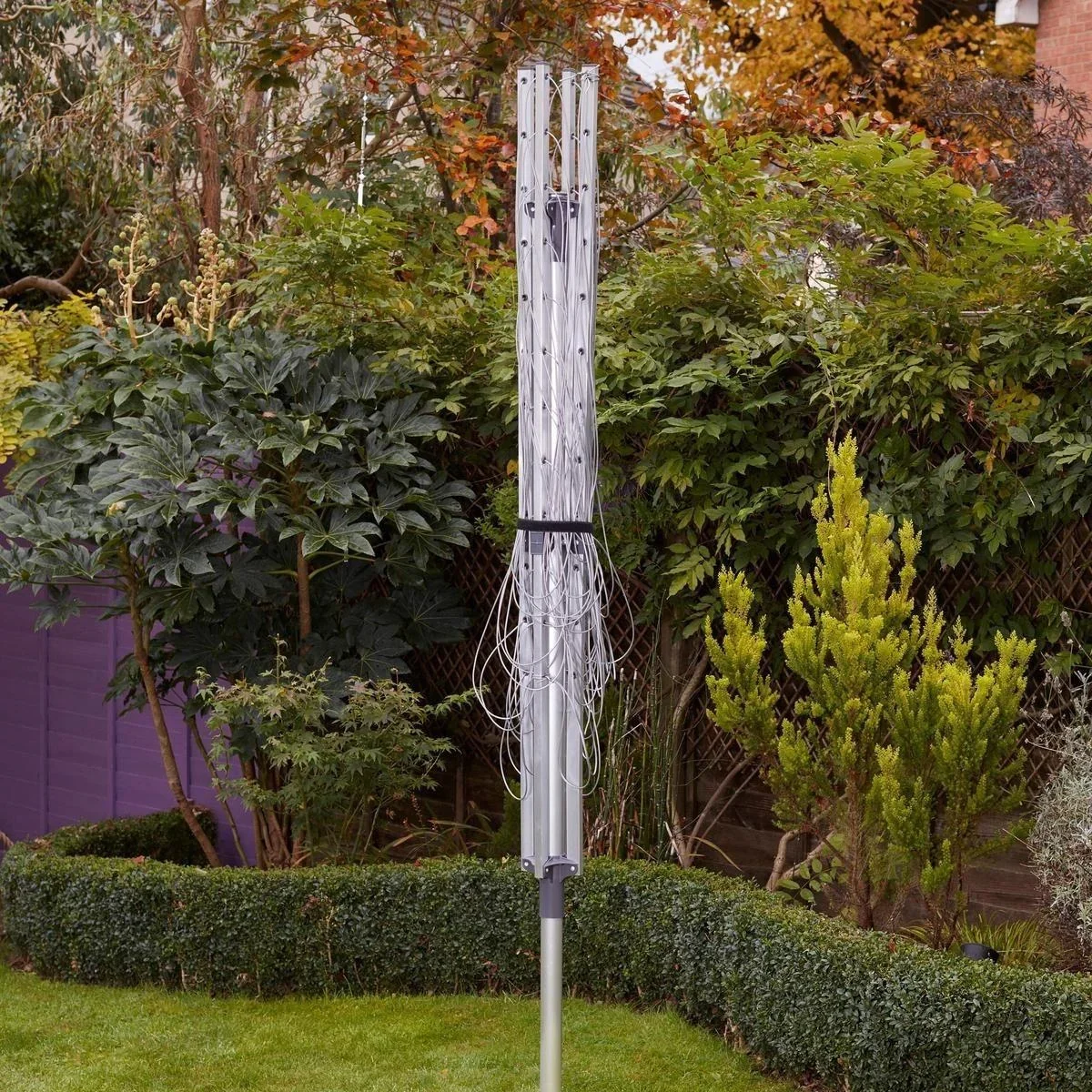 Drehwäscheständer 170 x 183 cm silber - 2